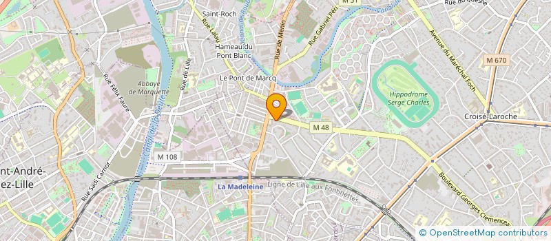 localisation de l'entreprise MONSIEUR STEPHANE LECIGNE à MARCQ EN BAROEUL