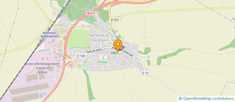 localisation de l'entreprise MONSIEUR STEPHANE LECLERCQ  NANTEUIL-LE-HAUDOUIN