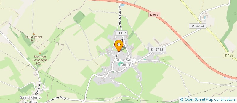 localisation de l'entreprise MONSIEUR STEPHANE LECUYER  GOUY-SAINT-ANDRE