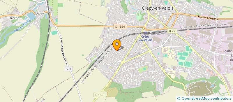 localisation de l'entreprise MONSIEUR STEPHANE LEFAIVRE  CREPY-EN-VALOIS