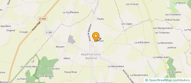 localisation de l'entreprise MONSIEUR STEPHANE LEFEVRE à APPENAI-SOUS-BELLEME