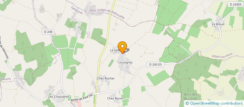 localisation de l'entreprise MONSIEUR STEPHANE LEFFET  GEMOZAC