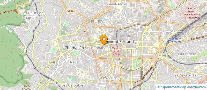 localisation de l'entreprise MONSIEUR STEPHANE LEGRAND  CLERMONT-FERRAND