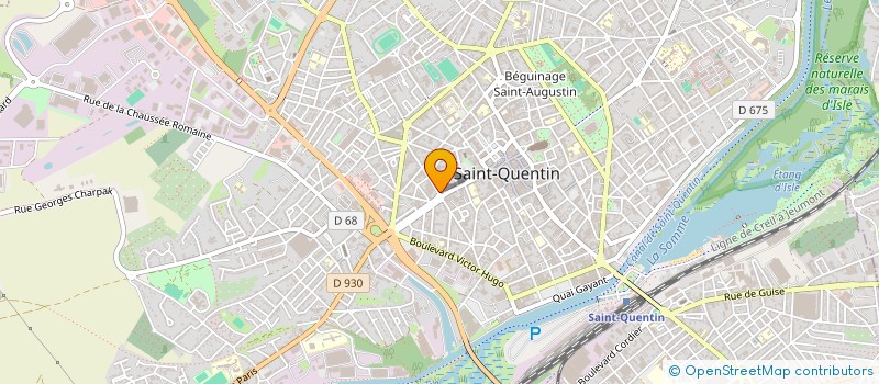 localisation de l'entreprise MONSIEUR STEPHANE LEGRAND à SAINT-QUENTIN