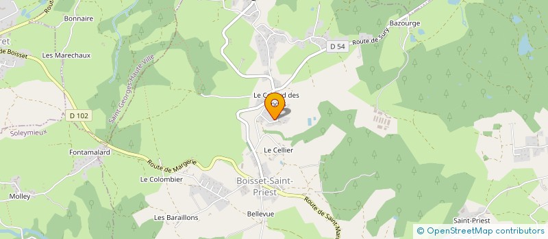 localisation de l'entreprise MONSIEUR STEPHANE LEMAITRE  BOISSET-SAINT-PRIEST