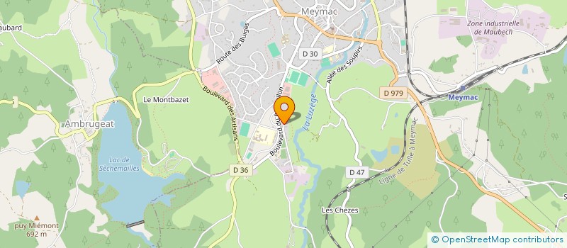 localisation de l'entreprise MONSIEUR STEPHANE LEMAN  MEYMAC