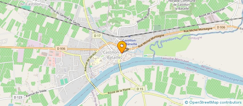 localisation de l'entreprise MONSIEUR STEPHANE LEMONNIER  CASTILLON-LA-BATAILLE