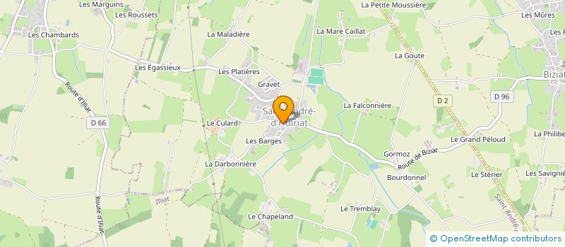 localisation de l'entreprise MONSIEUR STEPHANE LEMONON à SAINT ANDRE D'HUIRIAT