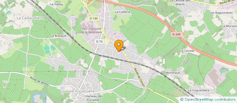 localisation de l'entreprise MONSIEUR STEPHANE LENEUTRE  LA HAIE-FOUASSIERE