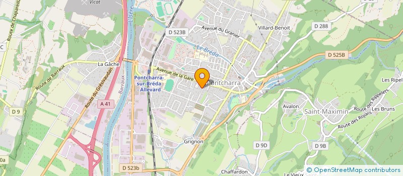 localisation de l'entreprise MONSIEUR STEPHANE LENFANT à PONTCHARRA