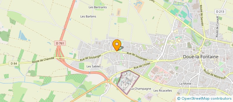 localisation de l'entreprise MONSIEUR STEPHANE LEROI à DOUE-EN-ANJOU