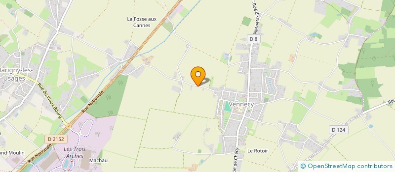 localisation de l'entreprise MONSIEUR STEPHANE LEROY  VENNECY