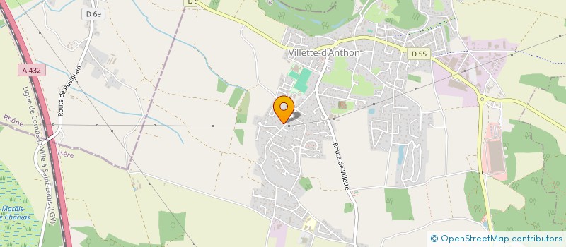 localisation de l'entreprise MONSIEUR STEPHANE LEROY  VILLETTE-D'ANTHON