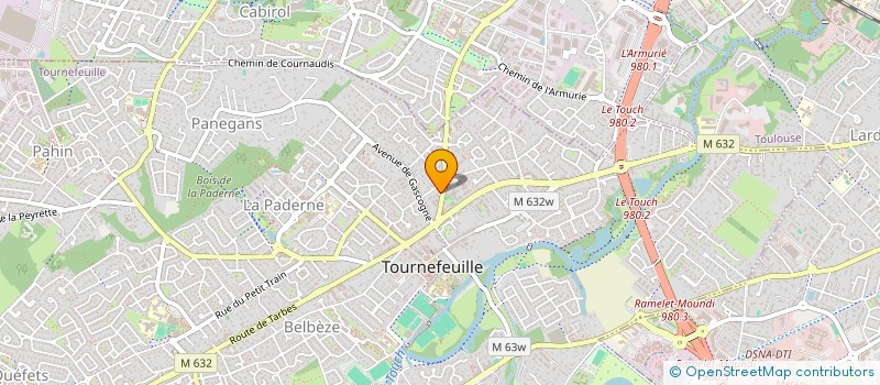 localisation de l'entreprise MONSIEUR STEPHANE LESCOUZERES  TOURNEFEUILLE