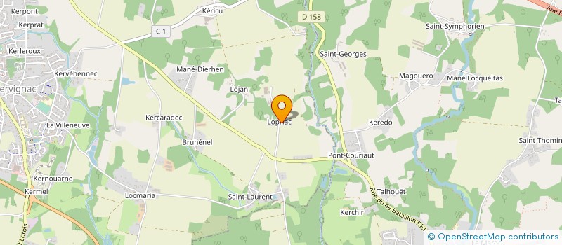 localisation de l'entreprise MONSIEUR STEPHANE LESTROHAN à KERVIGNAC
