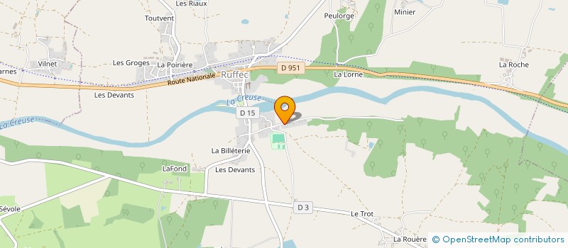 localisation de l'entreprise MONSIEUR STEPHANE LETANG à RUFFEC