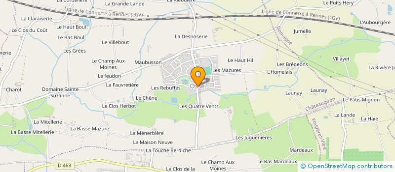 localisation de l'entreprise MONSIEUR STEPHANE LETAT  CHATEAUGIRON