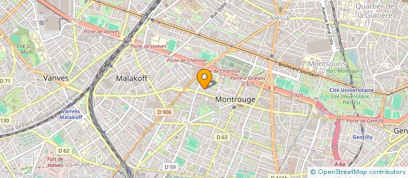 localisation de l'entreprise MONSIEUR STEPHANE LETEMPLIER à MONTROUGE