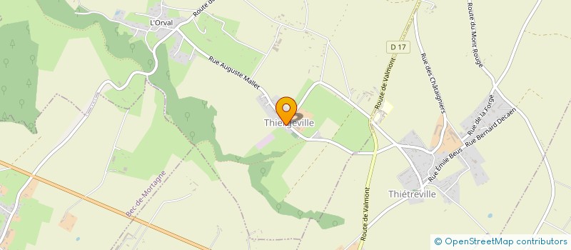 localisation de l'entreprise MONSIEUR STEPHANE LETHUILLIER  THIERGEVILLE