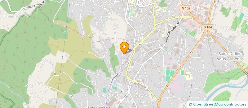 localisation de l'entreprise MONSIEUR STEPHANE LEYRONAS  ST ETIENNE DE FONTBELLON