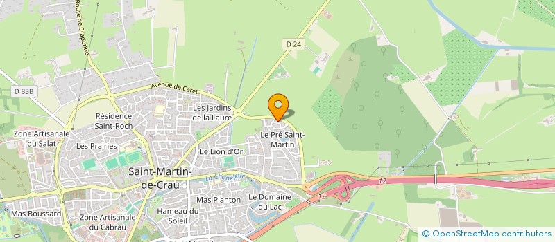 localisation de l'entreprise MONSIEUR STEPHANE LIEUGAUD à SAINT-MARTIN-DE-CRAU