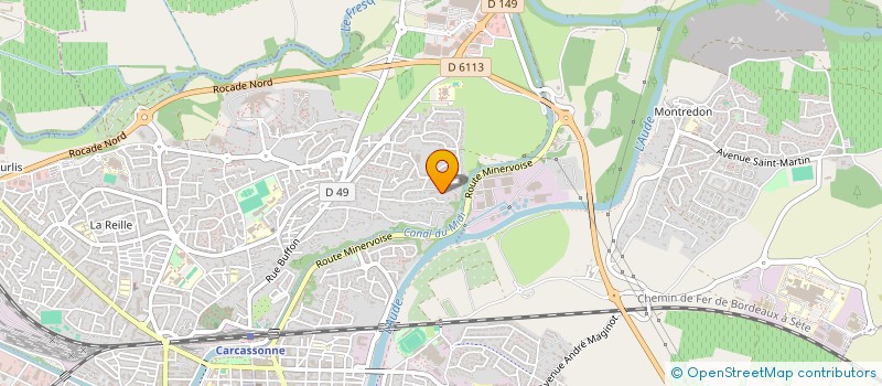 localisation de l'entreprise MONSIEUR STEPHANE LINEROS  CARCASSONNE