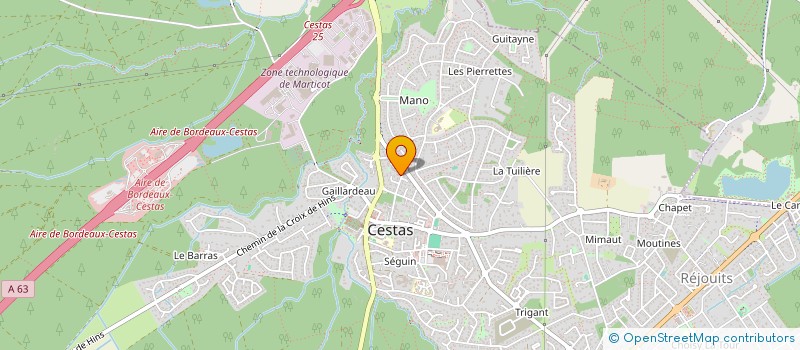 localisation de l'entreprise MONSIEUR STEPHANE LIZARBE  CESTAS