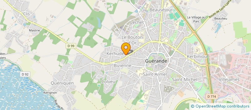 localisation de l'entreprise MONSIEUR STEPHANE LIZE à GUERANDE