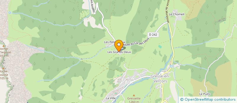 localisation de l'entreprise MONSIEUR STEPHANE LOBREAUX  GRESSE-EN-VERCORS