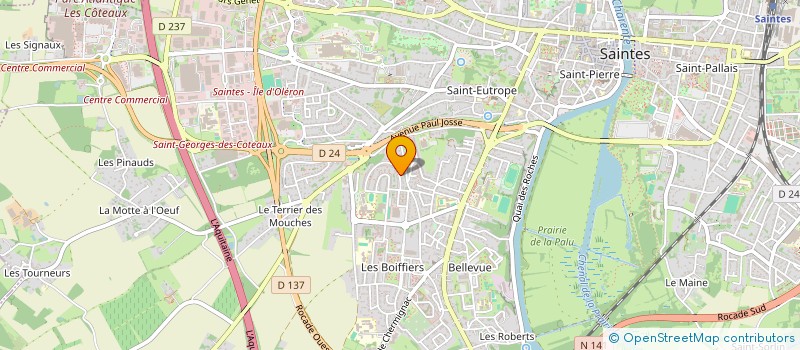 localisation de l'entreprise MONSIEUR STEPHANE LOISEAU  SAINTES