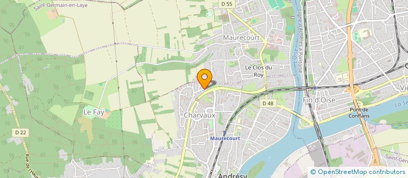 localisation de l'entreprise MONSIEUR STEPHANE LOISON  ANDRESY