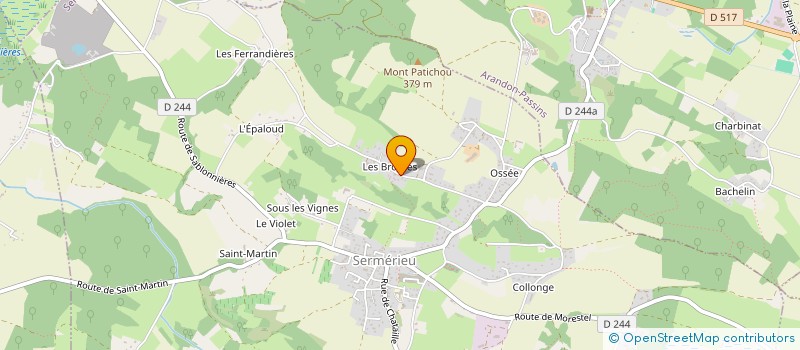 localisation de l'entreprise MONSIEUR STEPHANE LOMBARD  SERMERIEU