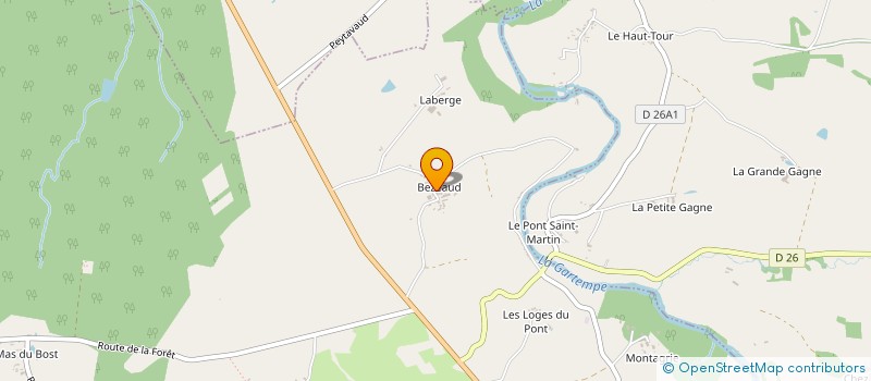 localisation de l'entreprise MONSIEUR STEPHANE LORGUE à BELLAC