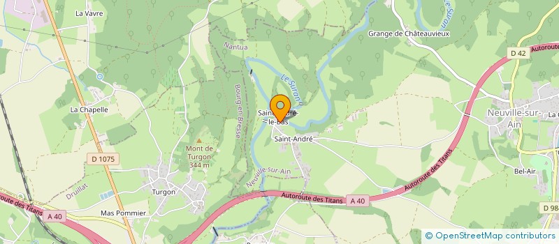 localisation de l'entreprise MONSIEUR STEPHANE LOVATO  NEUVILLE-SUR-AIN