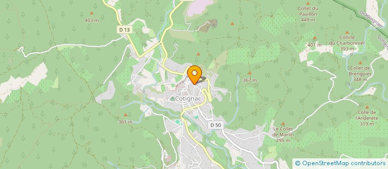 localisation de l'entreprise MONSIEUR STEPHANE LOVIGHI  COTIGNAC