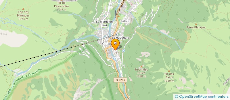 localisation de l'entreprise MONSIEUR STEPHANE LUCAS FOURNY  CAUTERETS