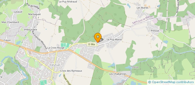 localisation de l'entreprise MONSIEUR STEPHANE MAGNAUD  FEYTIAT