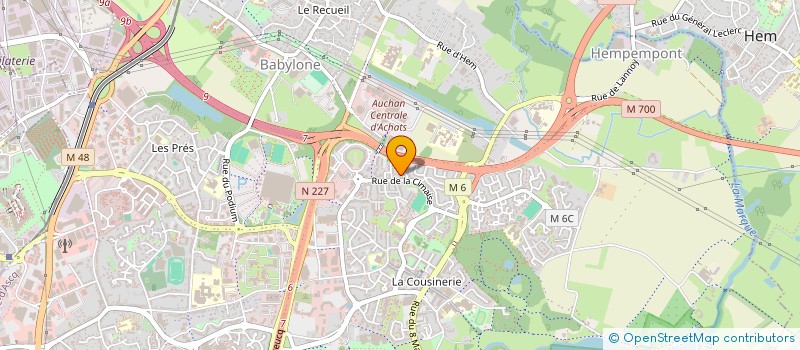 localisation de l'entreprise MONSIEUR STEPHANE MAGNIER à VILLENEUVE-D'ASCQ