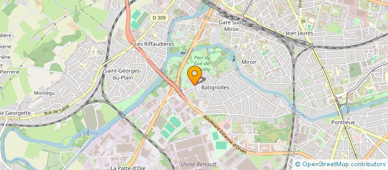 localisation de l'entreprise MONSIEUR STEPHANE MAINDRON à LE MANS