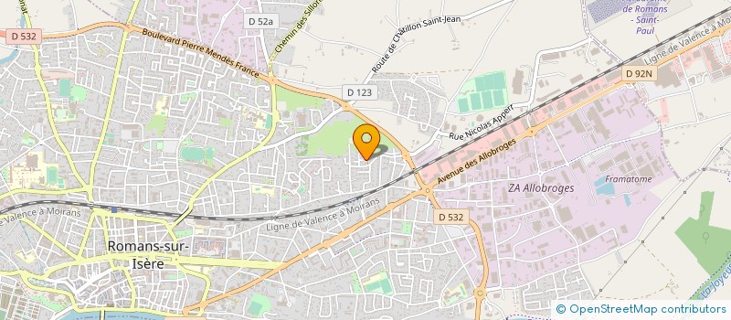 localisation de l'entreprise MONSIEUR STEPHANE MAISONNEUVE  ROMANS-SUR-ISERE