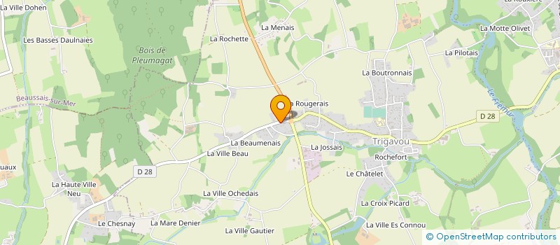 localisation de l'entreprise MONSIEUR STEPHANE MAIZONNETTE à PLESLIN TRIGAVOU