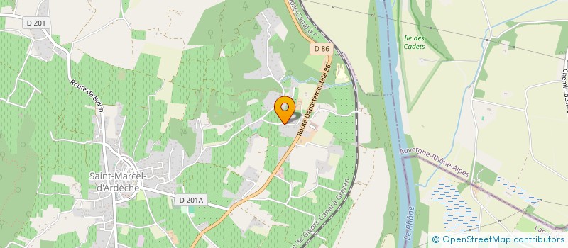 localisation de l'entreprise MONSIEUR STEPHANE MALFOY  SAINT MARTIN D'ARDECHE