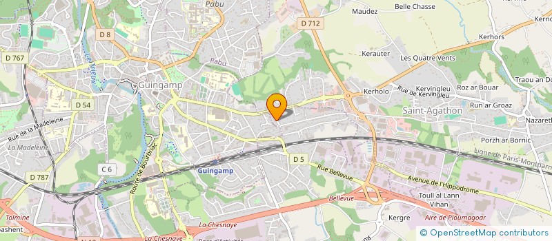 localisation de l'entreprise MONSIEUR STEPHANE MALLEGOL  PLOUMAGOAR