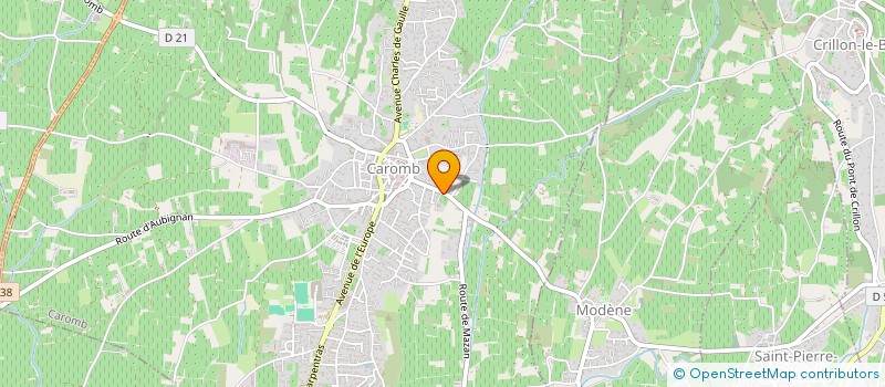 localisation de l'entreprise MONSIEUR STEPHANE MALLET à CAROMB