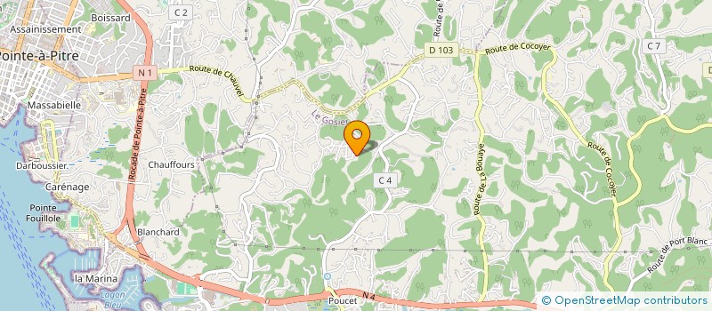 localisation de l'entreprise MONSIEUR STEPHANE MALRIEU  LE GOSIER