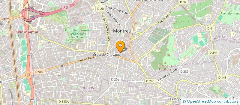 localisation de l'entreprise MONSIEUR STEPHANE MALTRET à MONTREUIL
