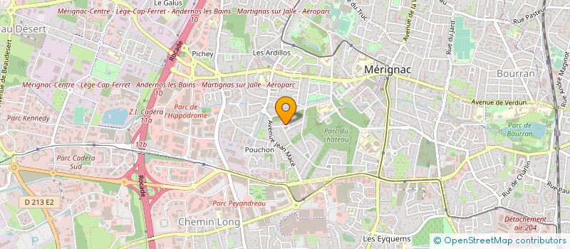 localisation de l'entreprise MONSIEUR STEPHANE MANDIN  MERIGNAC