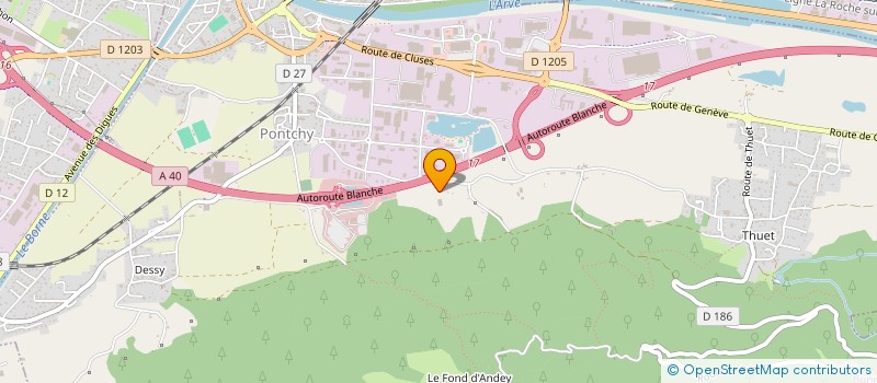 localisation de l'entreprise MONSIEUR STEPHANE MANENC  BONNEVILLE