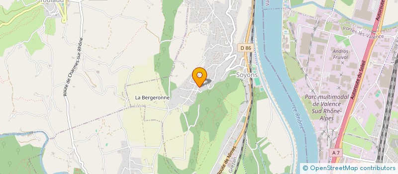 localisation de l'entreprise MONSIEUR STEPHANE MANEVAL  SOYONS