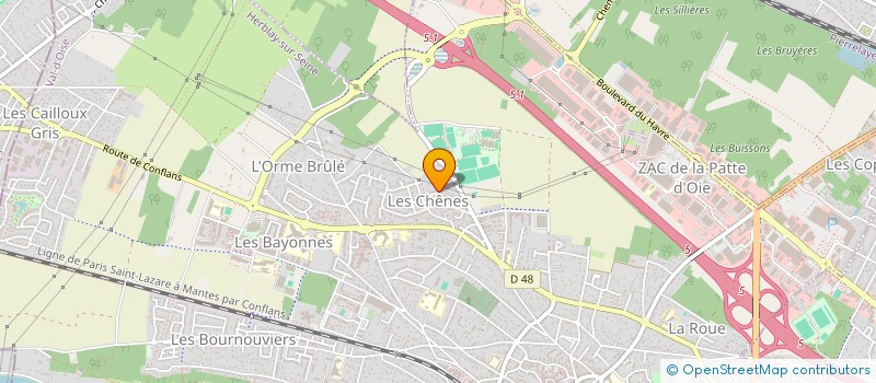 localisation de l'entreprise MONSIEUR STEPHANE MANGEOT  HERBLAY-SUR-SEINE